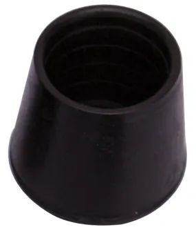 ProSource FE-50637-B Furniture Leg Tip, Round, Rubber, Black, 1-1/8 in Dia, 1.6 in H :BAG: QUANTITY: 48