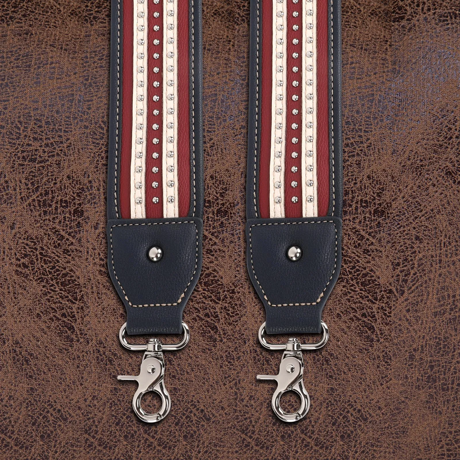 PST-1009  Montana West Western Guitar Style Stars & Stripe Crossbody Strap