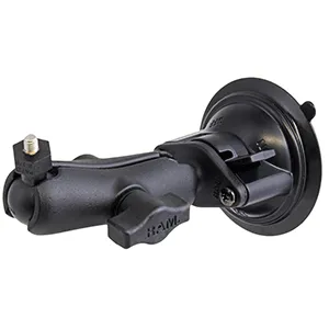 RAM Mount Suction Cup Mount with 1in Ball, including M6 X 30 SS HEX Head Bolt, for Raymarine Dragonfly-4/5 and WiFish Devices