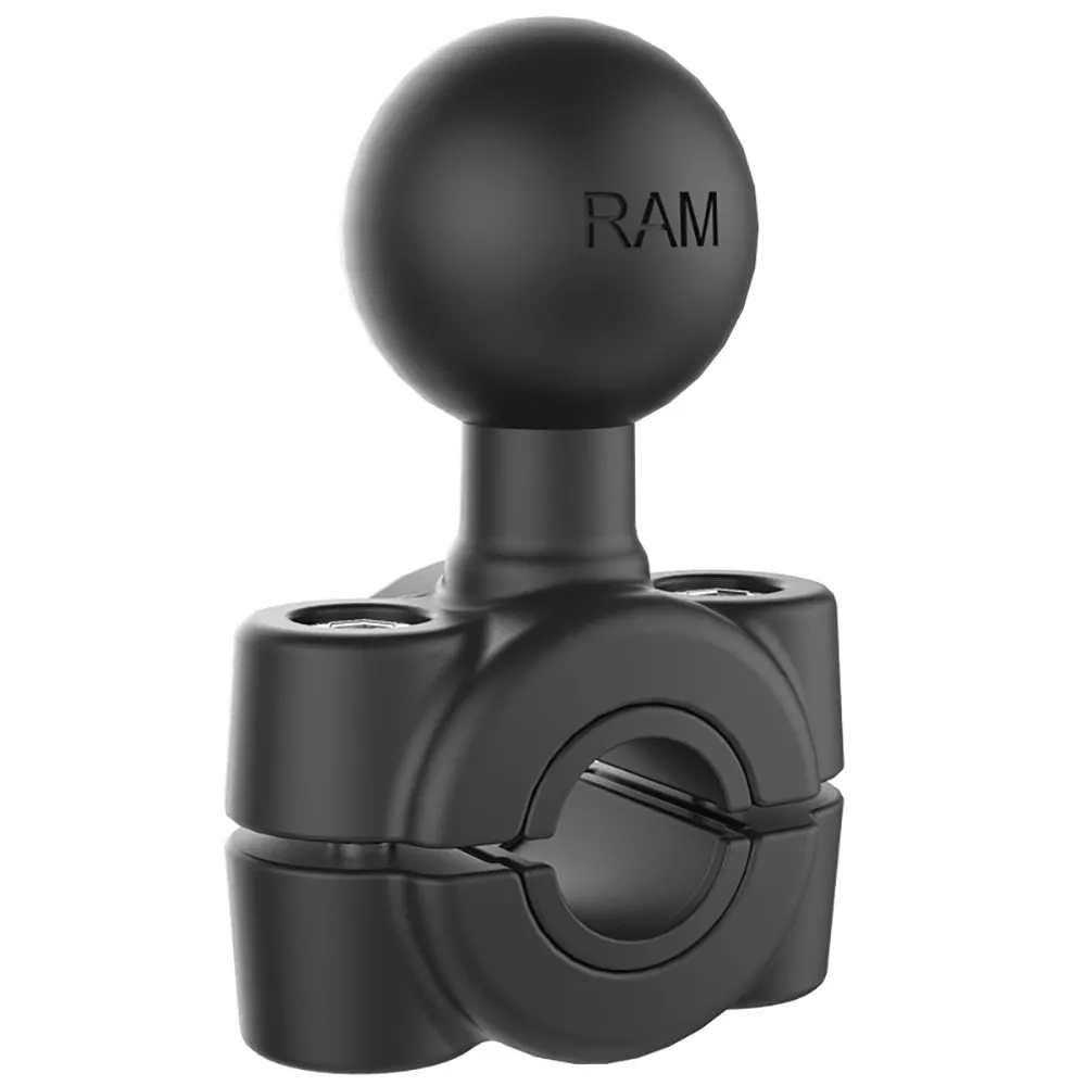 RAM Mount Torque 3/8" - 5/8" Diameter Mini Rail Base w/1" Ball [RAM-B-408-37-62U]