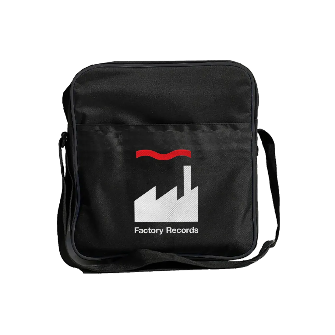 Rocksax Factory Records Zip Top Messenger Record Bag - Factory Records