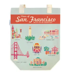 San Francisco Landmarks Cotton Tote Bag