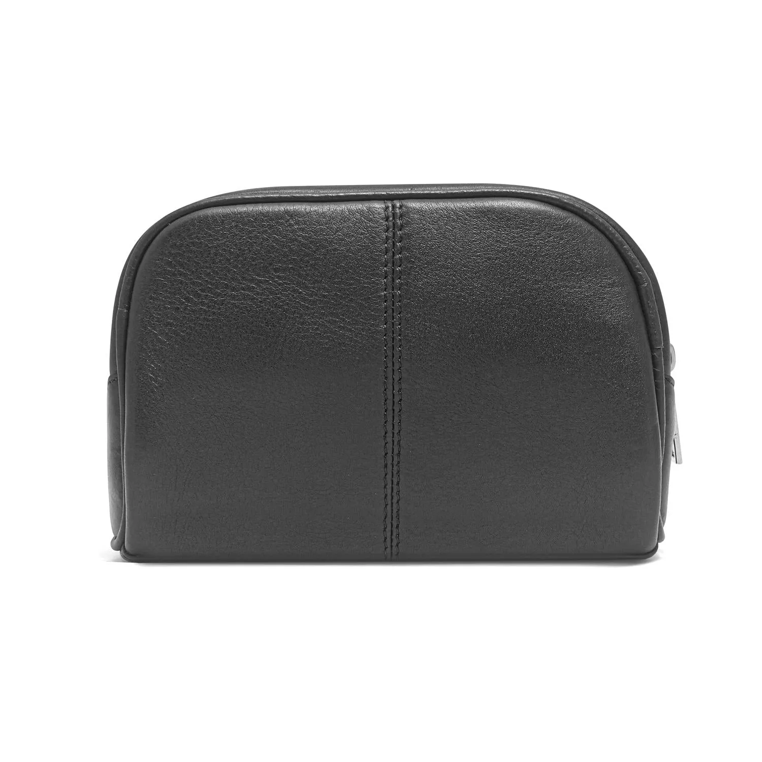 Sasha Black Leather Wash Bag for Women