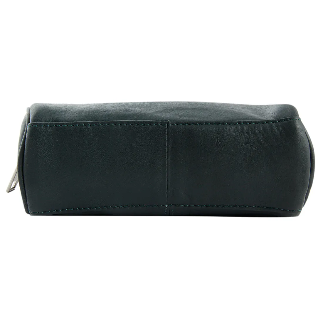 Sasha Black Leather Wash Bag for Women