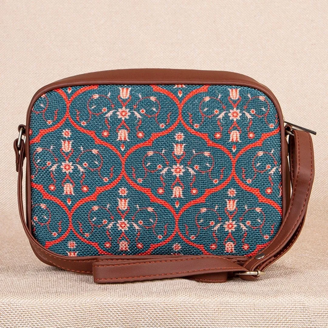 Sheesh Mahal Jaali Motif Sling Bag