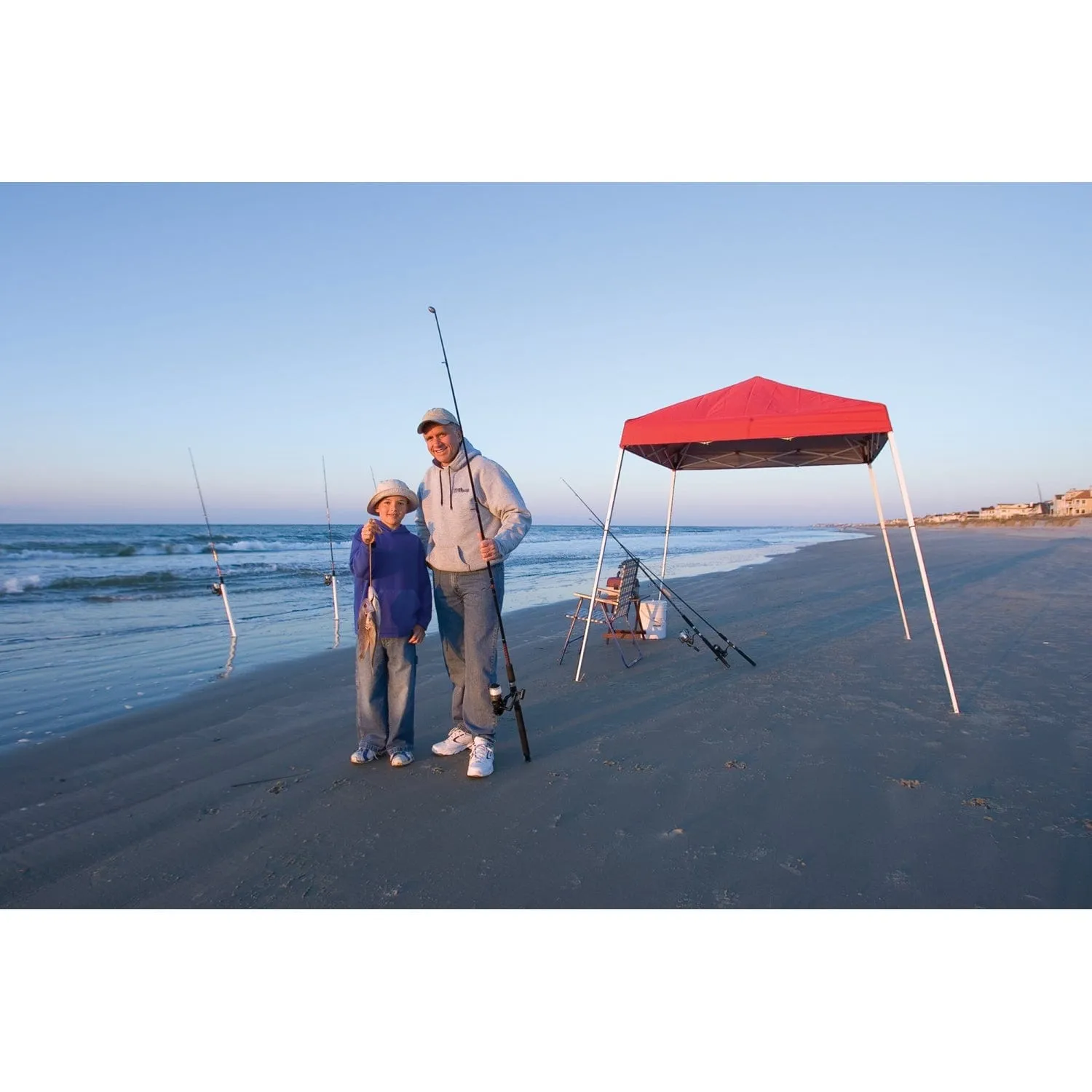 ShelterLogic | Pop-Up Canopy HD - Slant Leg 8 x 8 ft. Red