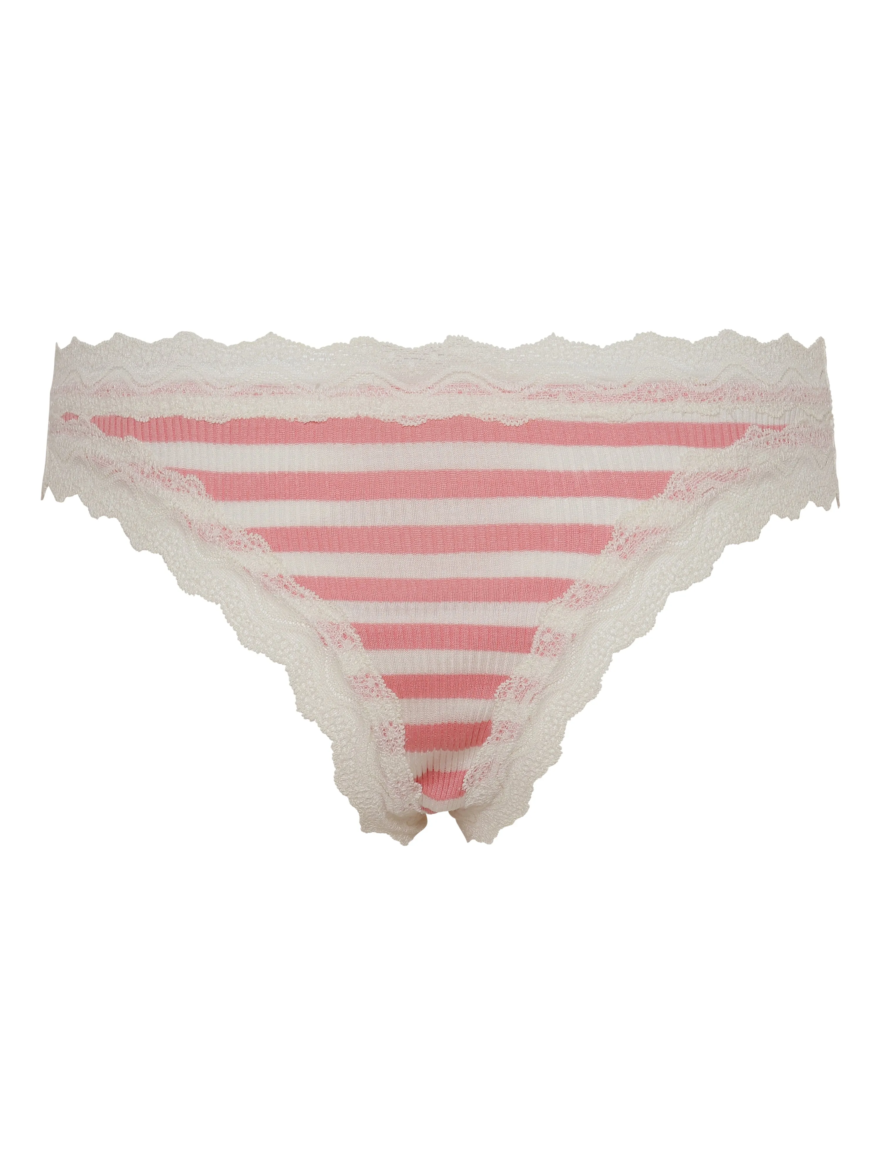 Silky Tanga | Silk 2-pack - Pink/Off-White