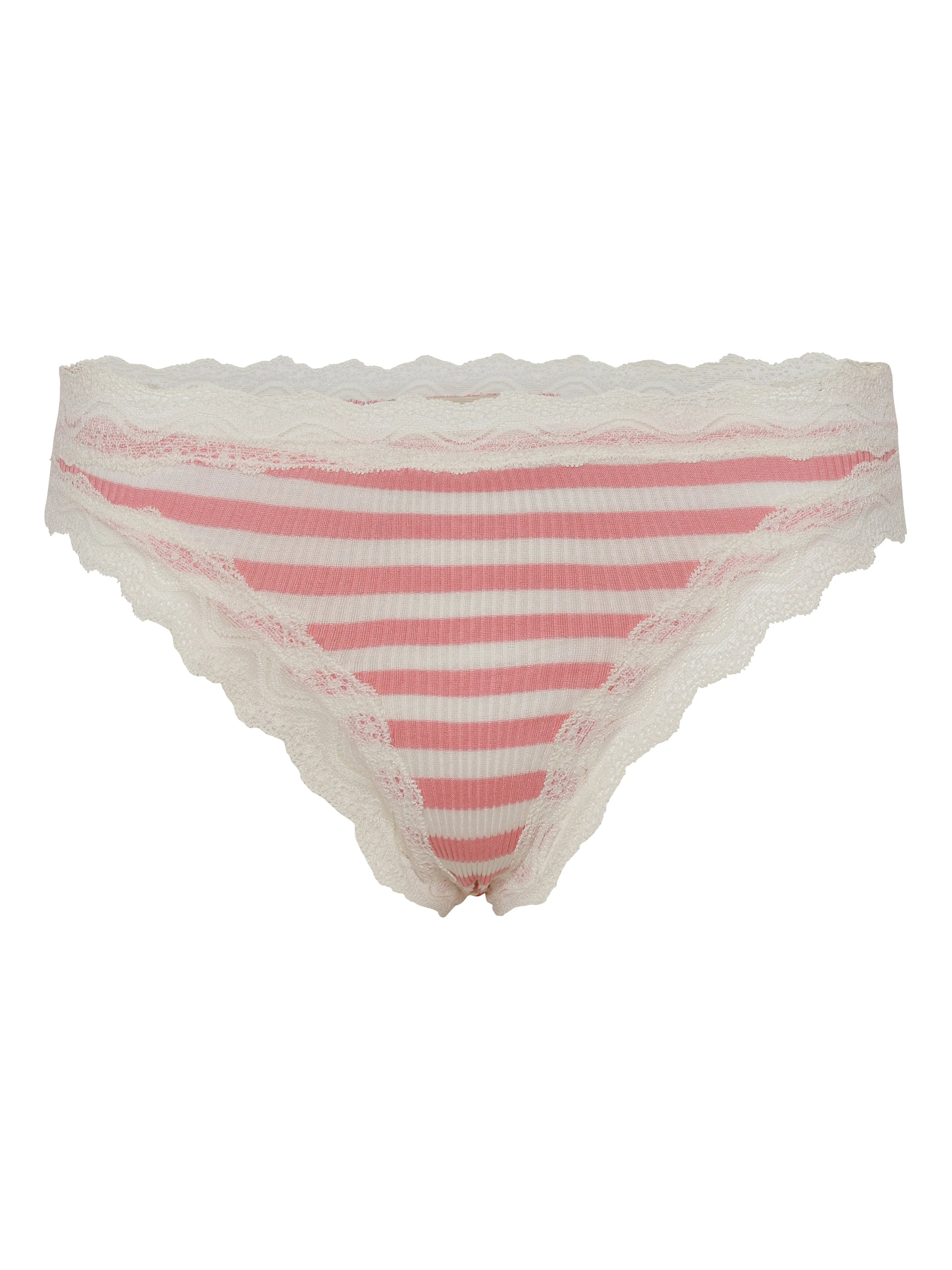 Silky Tanga | Silk 2-pack - Pink/Off-White