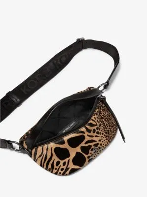 Slater Extra-Small Animal Print Calf Hair and Leather Sling Pack | 56363