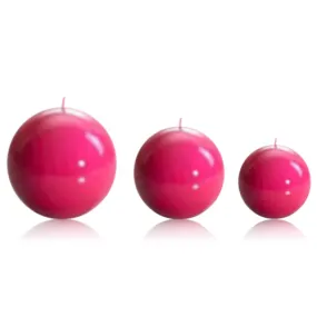 Sphere Ball Fuchsia Candle