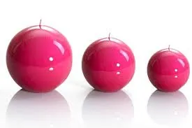 Sphere Ball Fuchsia Candle