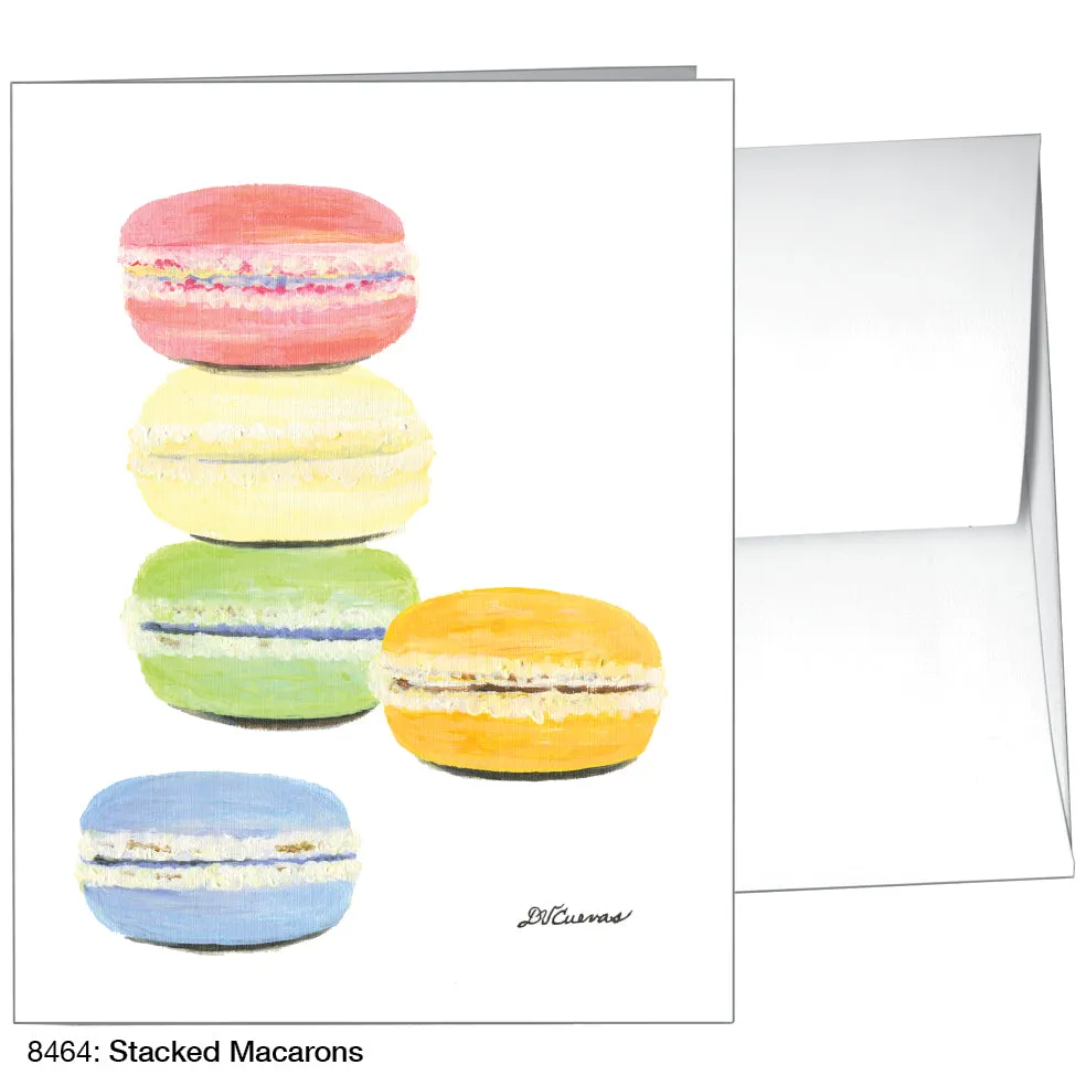 Stacked Macarons, Greeting Card (8464)