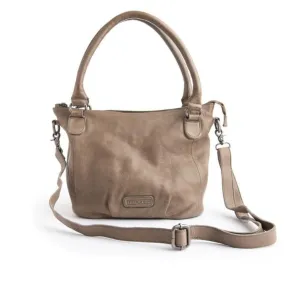 Stitch & Hide Santa Monica Leather Shoulder Bag Taupe