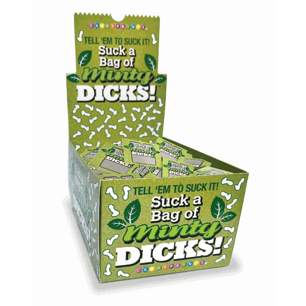 Suck a Bag of Minty Dicks 100pc Display