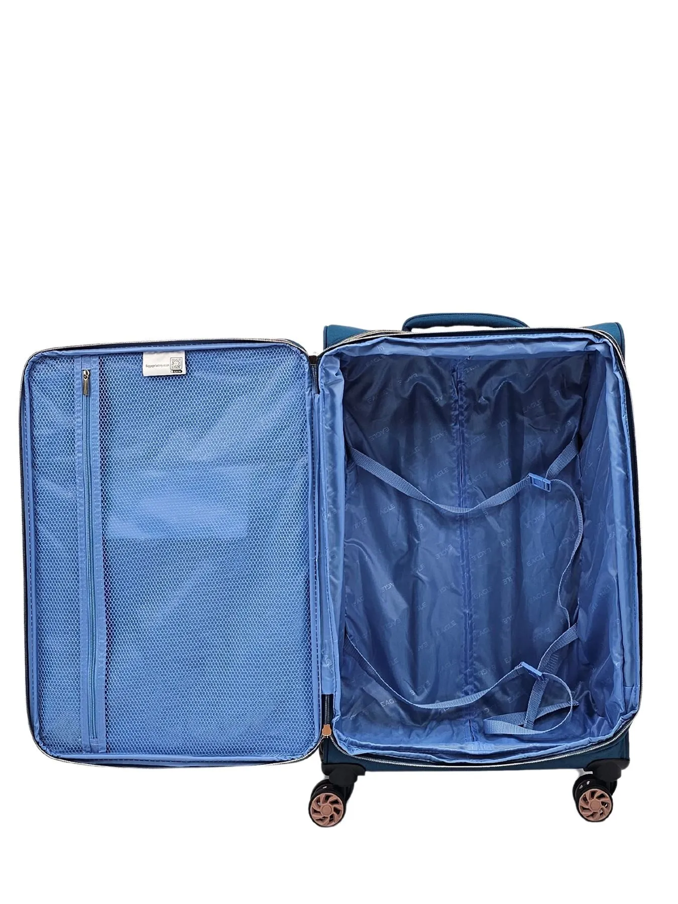 Suitcase Travel Bag Carry On Hand Cabin Check in Soft Case Luggage Trolley Set