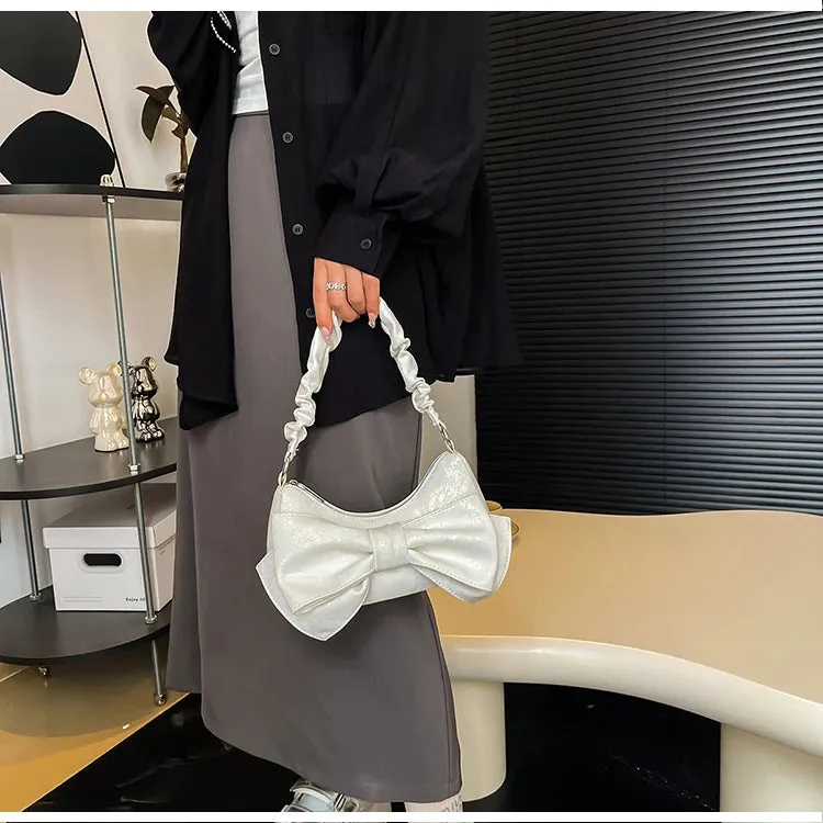 TAVIMART  -  Bow Totes Hobos Shoulder Crossbody Bag for Women Casual Handbag and Purses 2024 New Trendy Design Messenger Bags