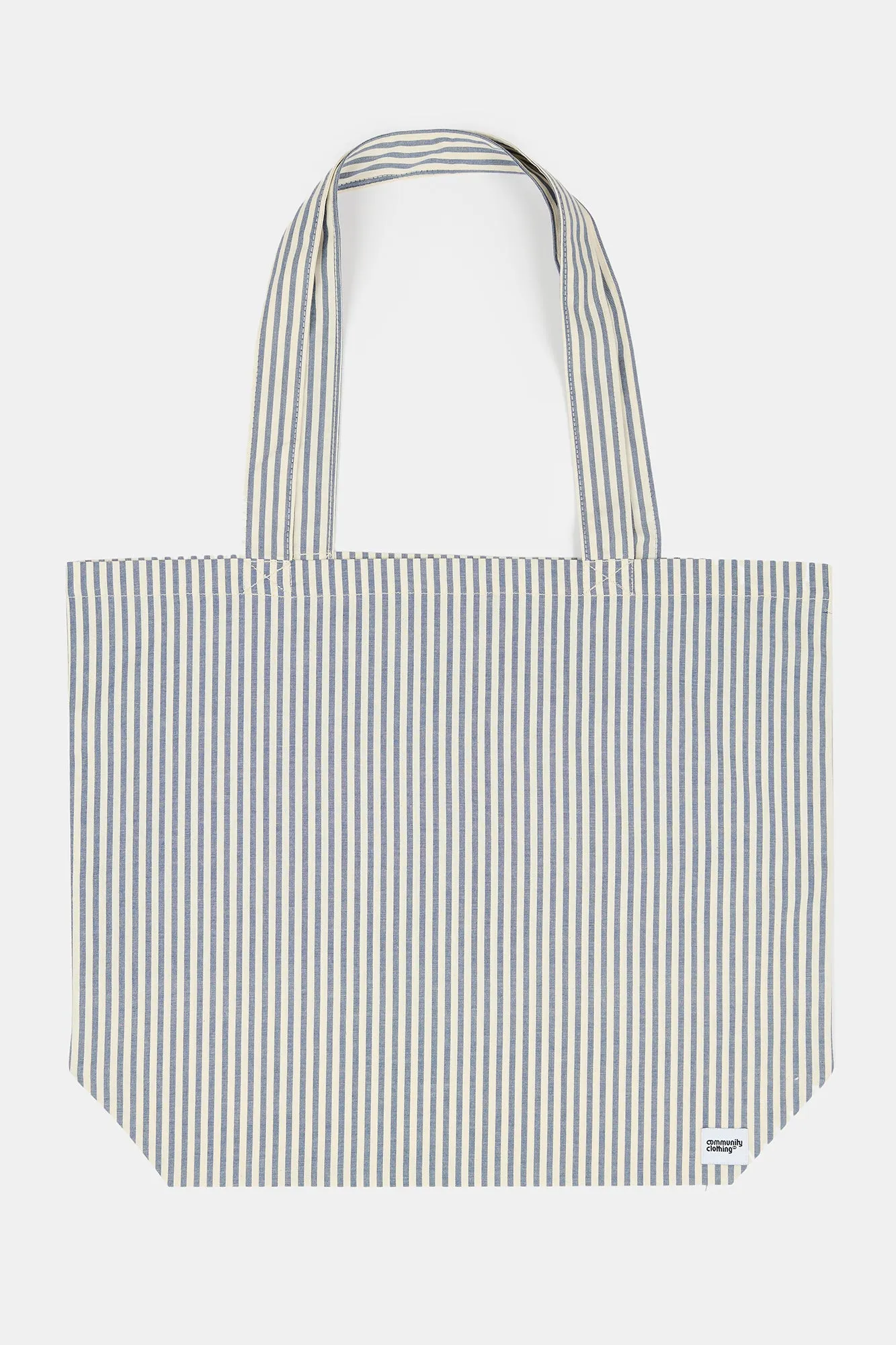 The Quarry Bank Stripe Tote Bag - Navy/White