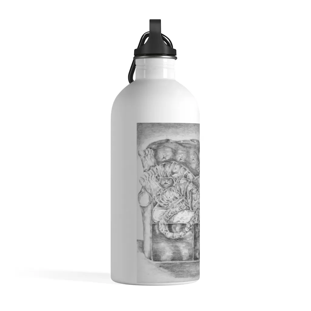 Tiger on a Couch Stainless Steel Water Bottle