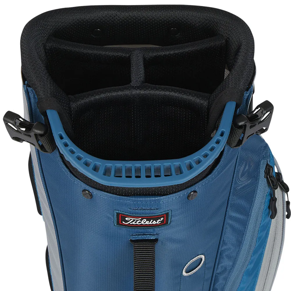 Titleist Players 4 Carbon Stand Bag - Grey/Lagoon/Reef Blue