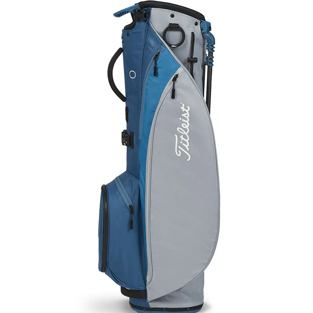 Titleist Players 4 Carbon Stand Bag - Grey/Lagoon/Reef Blue