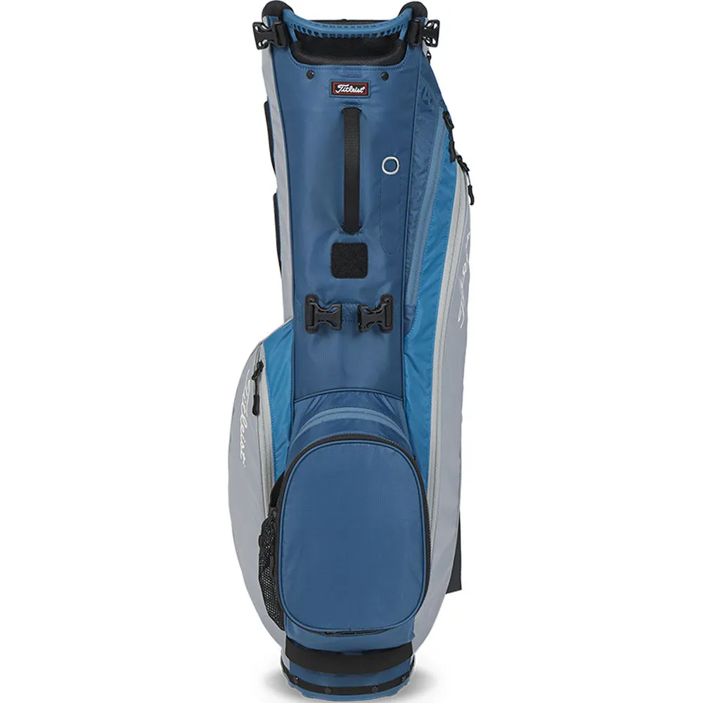 Titleist Players 4 Carbon Stand Bag - Grey/Lagoon/Reef Blue