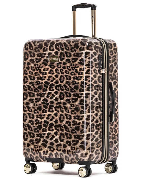 Tosca Luggage Leopard Hard Trolley Case Sets