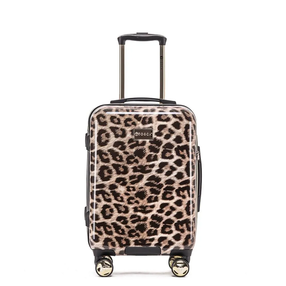 Tosca Luggage Leopard Hard Trolley Case Sets