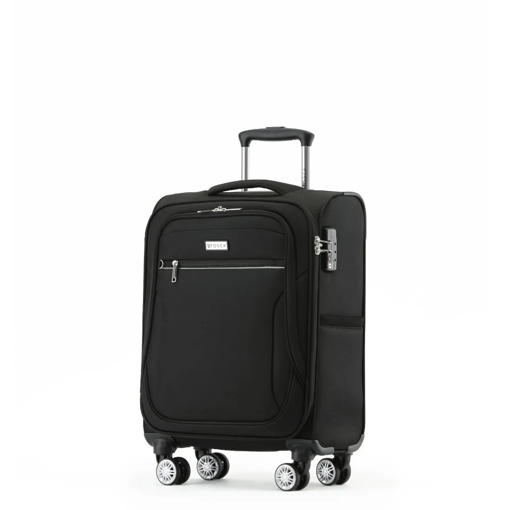 Tosca Transporter Softsided Cabin Suitcase - Black