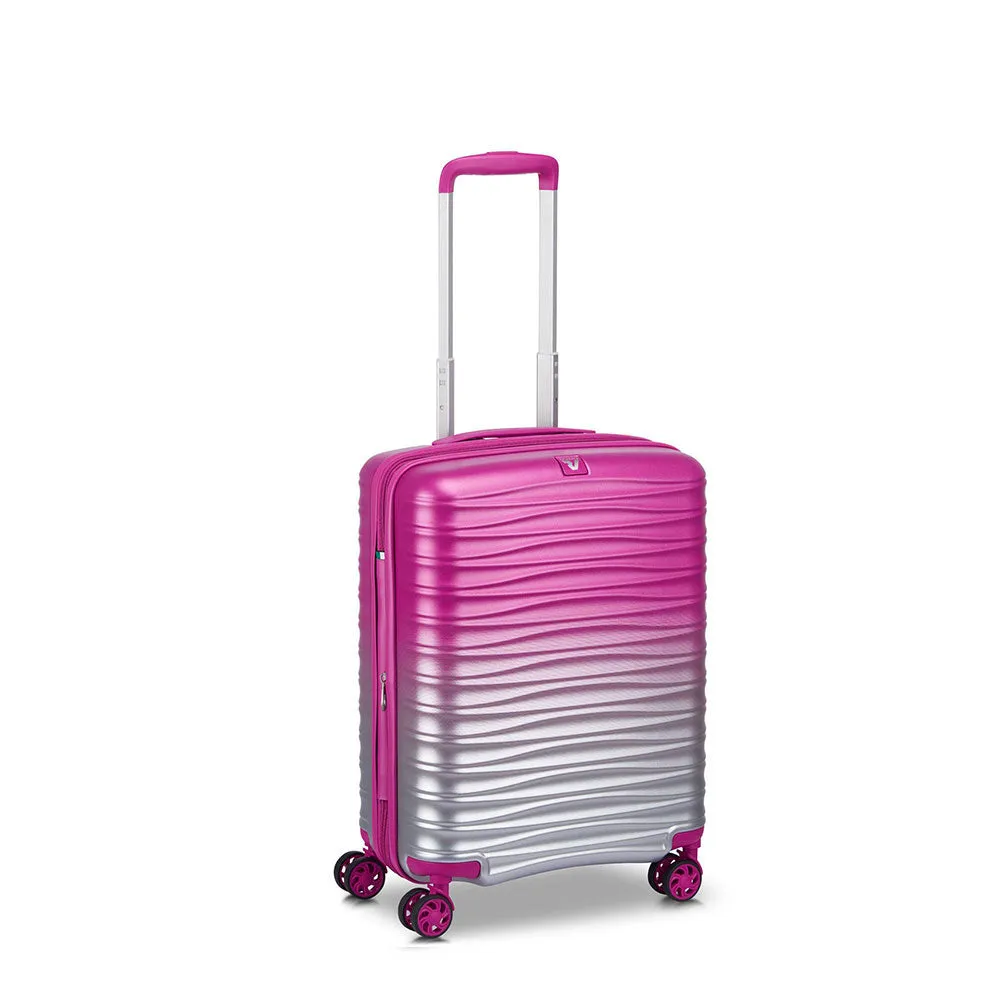 Trolley Cabina Espandibile Rigido RONCATO 55cm 4 Ruote Linea Wave Spot Colore Magenta