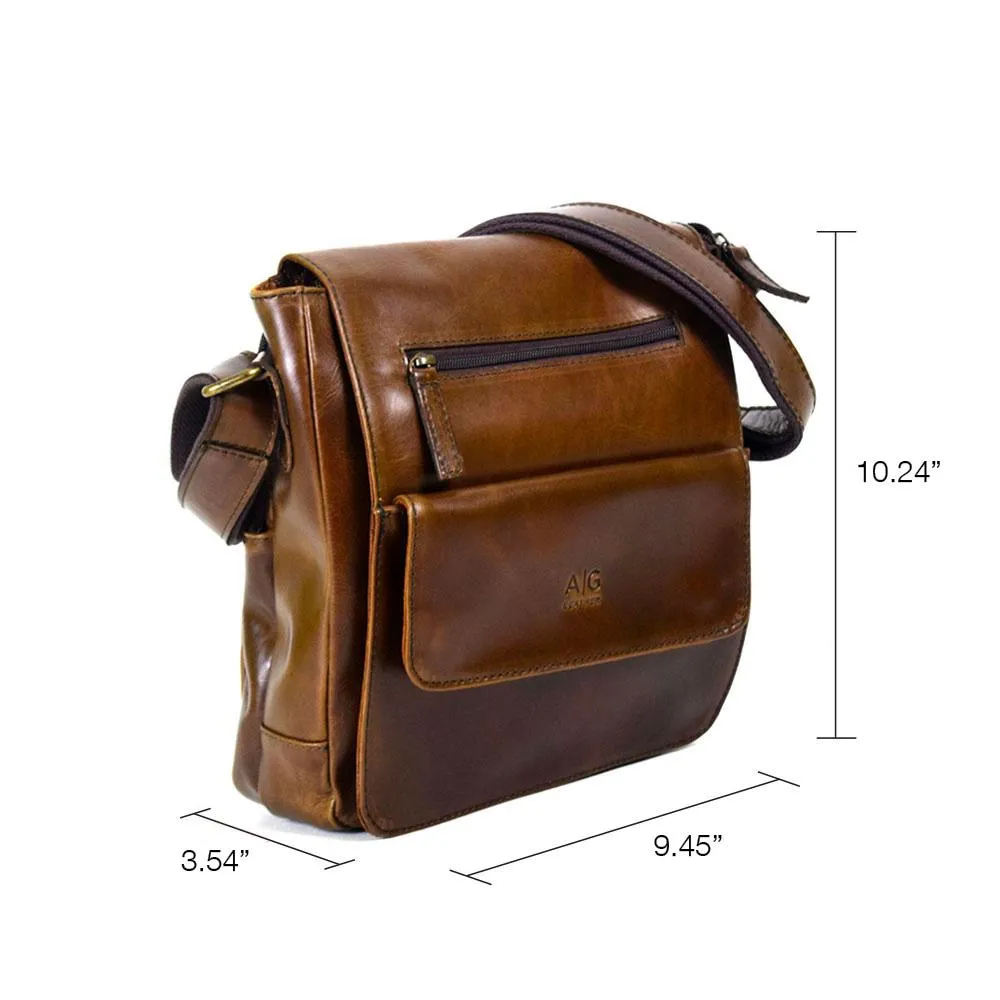 Urban Messenger Bag in Chocolate Leather - Cncled carry