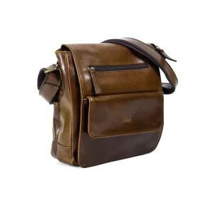 Urban Messenger Bag in Chocolate Leather - Cncled carry