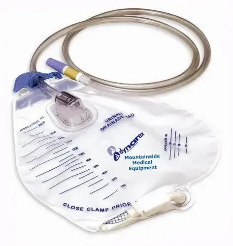 Urinary Drainage Bag with 2000 mL Capacity by Dynarex