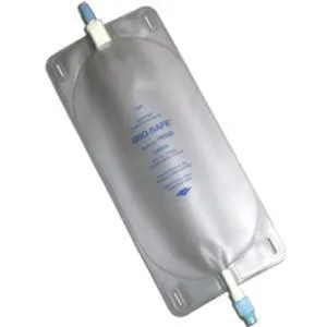 Uro-Safe Vinyl Leg Bag with Twist Drain Valve, Large 32 fl oz.