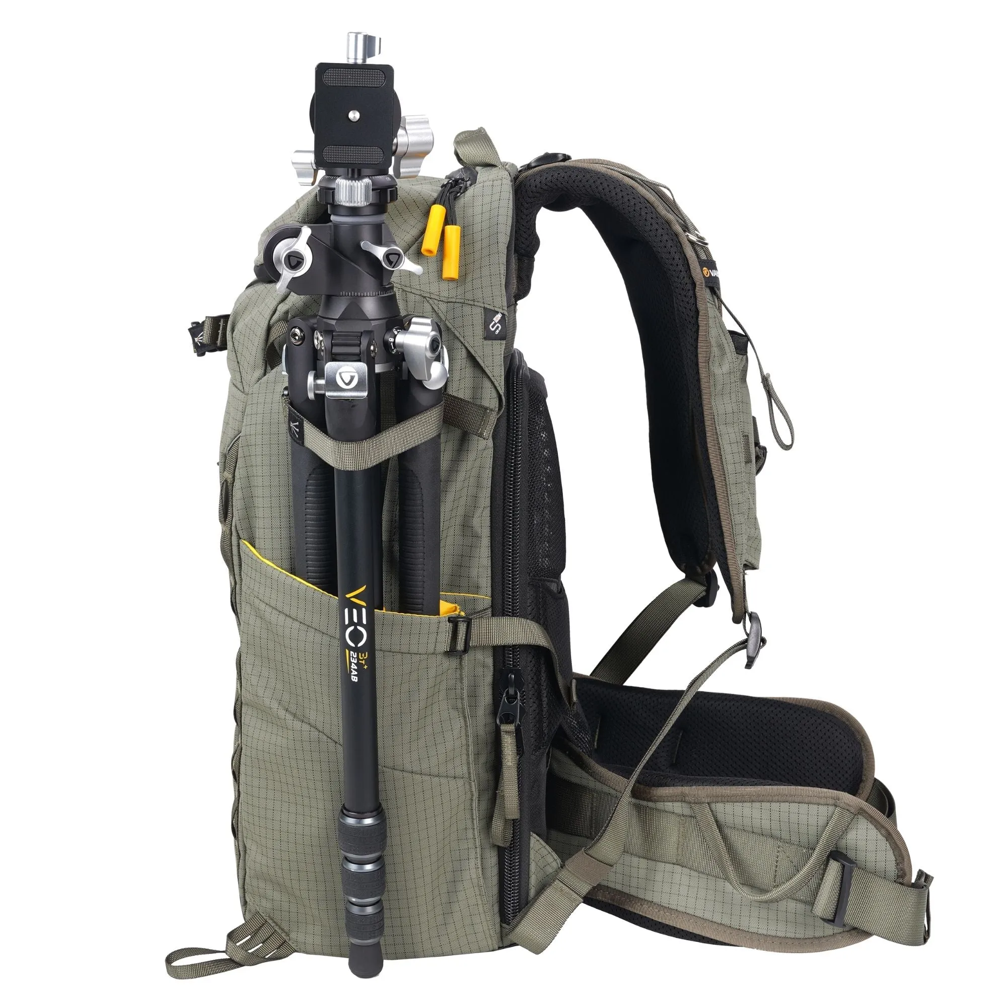 VEO Active 53 45 Litre Trekking Backpack - For Pro DSLR/Pro Mirrorless Body With Grip - Green