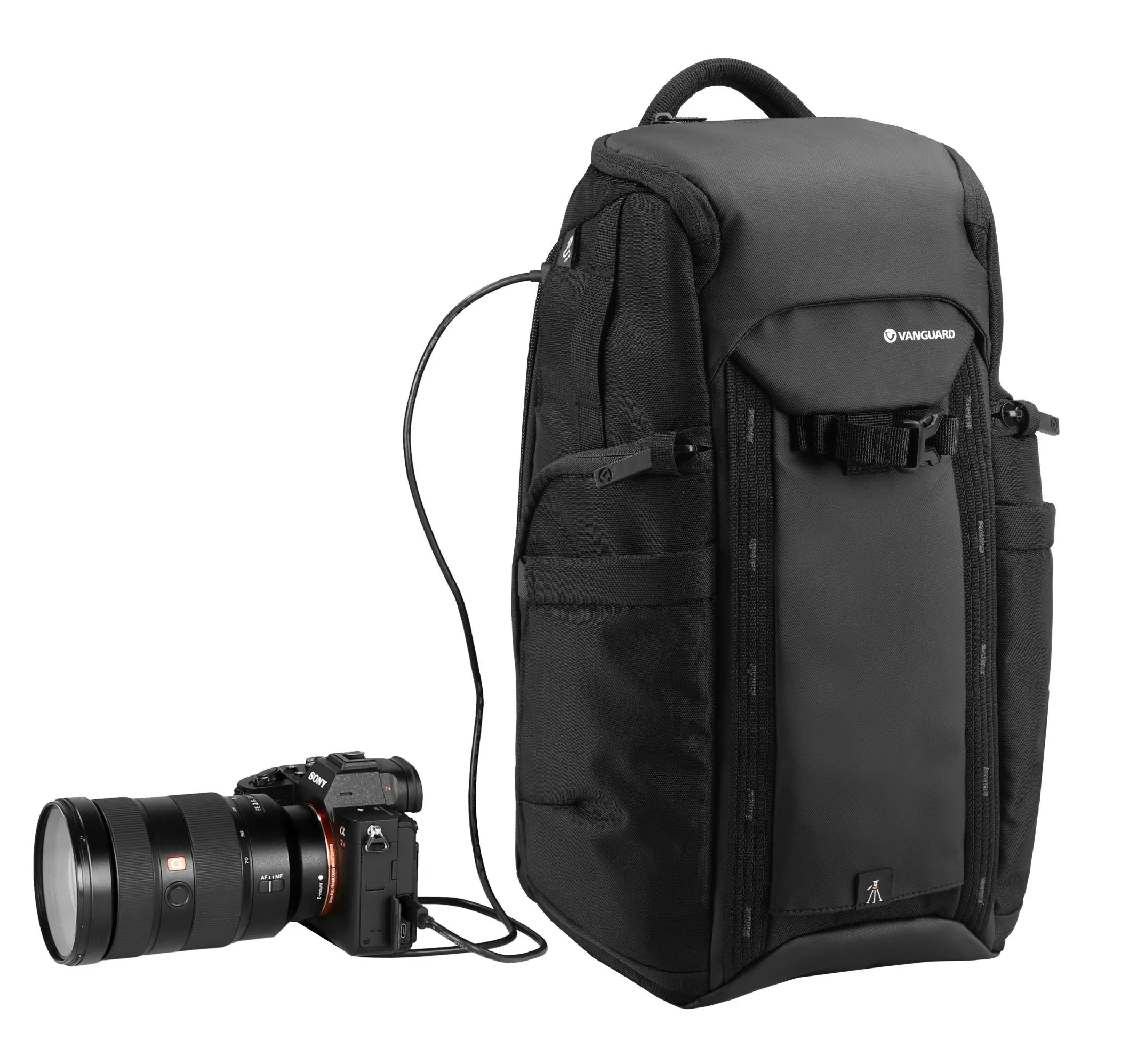 VEO Adaptor R44 Gray Camera Backpack w/ USB Port - Rear Access