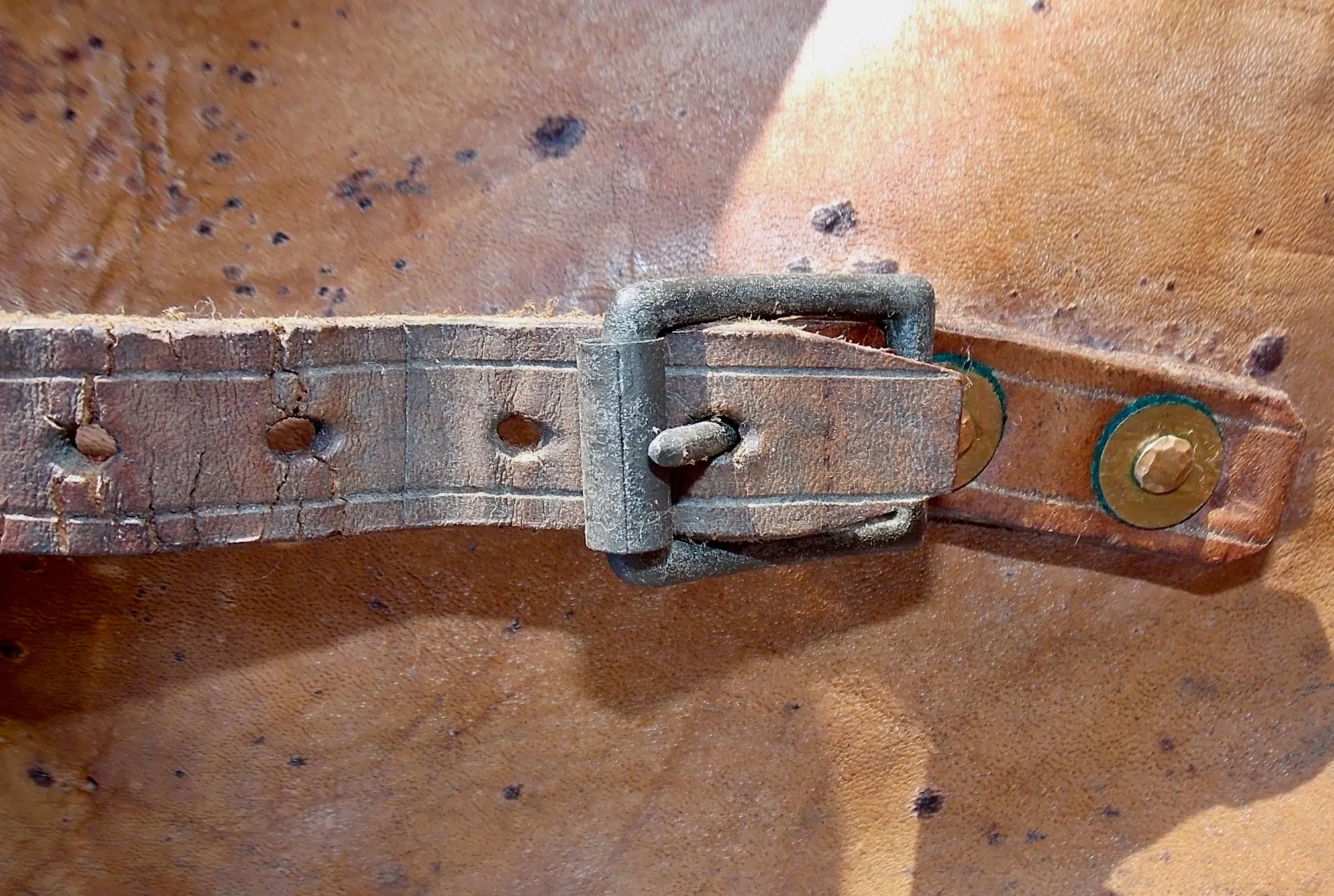 Vintage GPO/Military Brown Leather Shoulder Messenger Bag