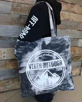 Vixen Outdoor Tie Dye Canvas Tote - Smoke