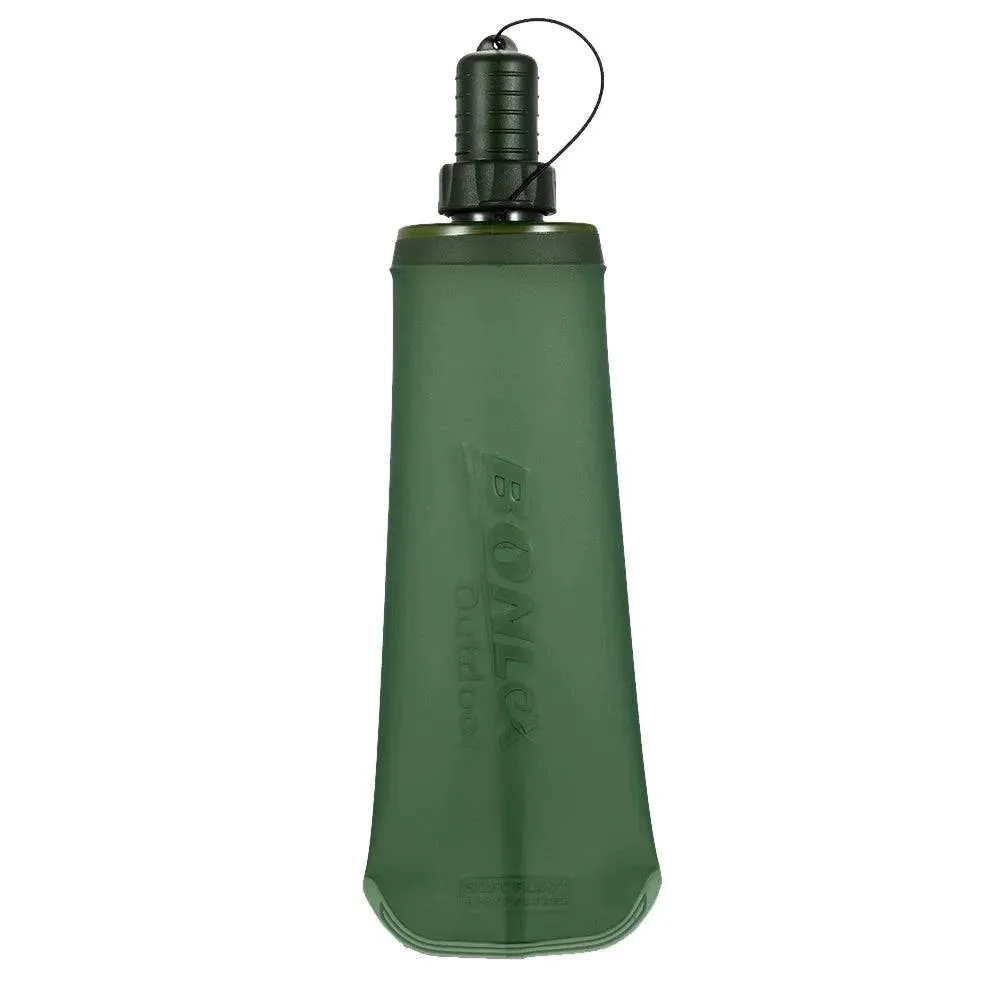 Water Bottle TPU Folding Soft Flask Sport Water Bottle Water Bag Collapsible Drink Water Bottle Water Bag Running Camping Hiking