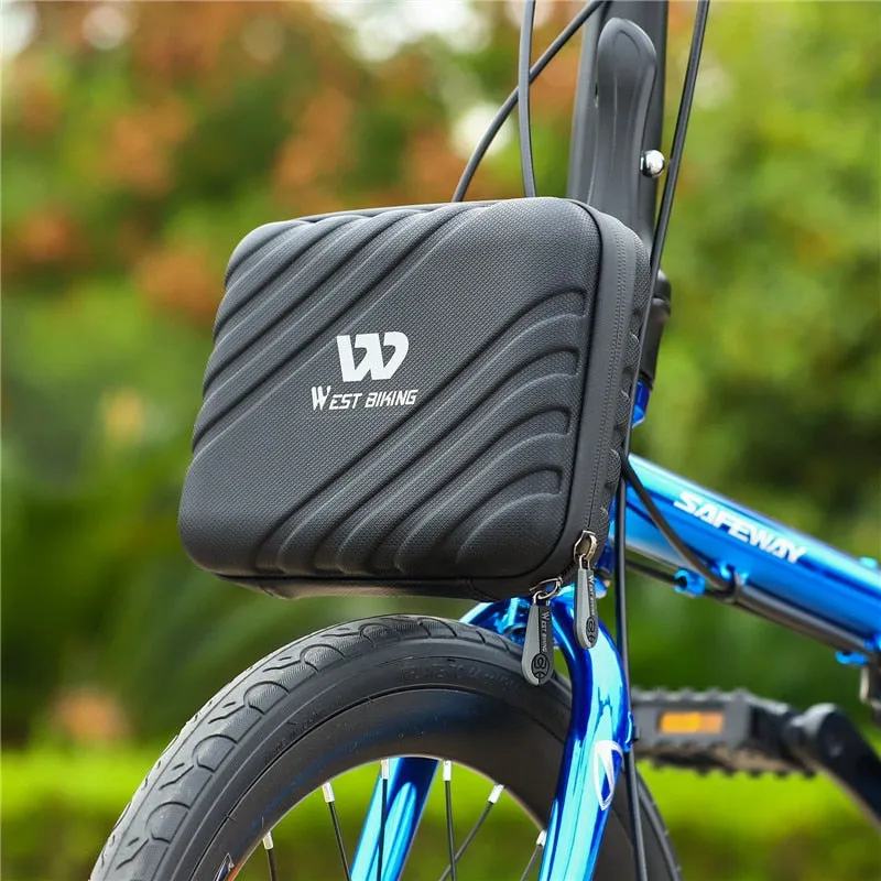 Waterproof Bicycle Bag Hard Shell Bike Bag Front Electric Scooter Panniers Reflective Storage Case Cycling Bag