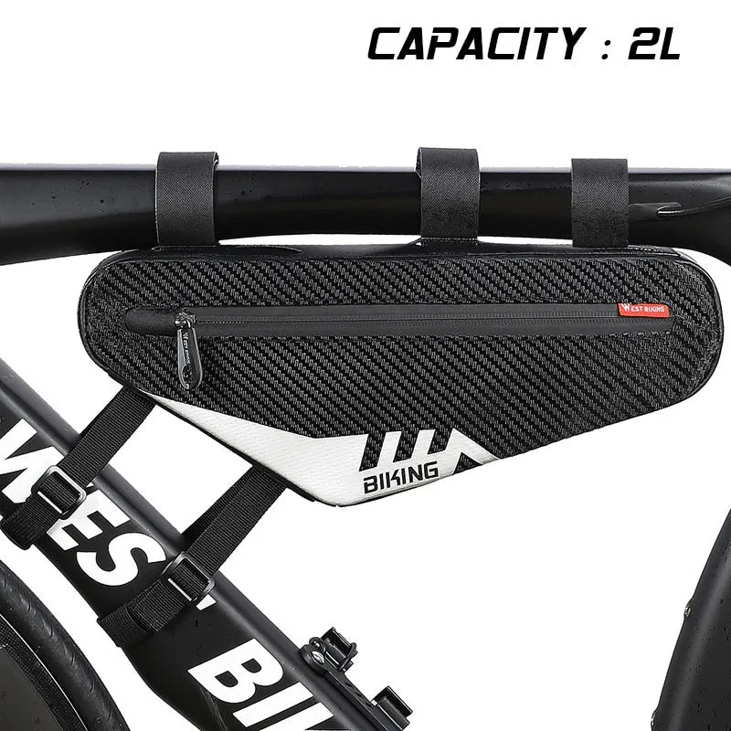 Waterproof Cycling Tube Bags 3L MTB Road Bike Triangle Bag Cycling Frame Front Bags Repair Tools Pannier Bicycle Bag