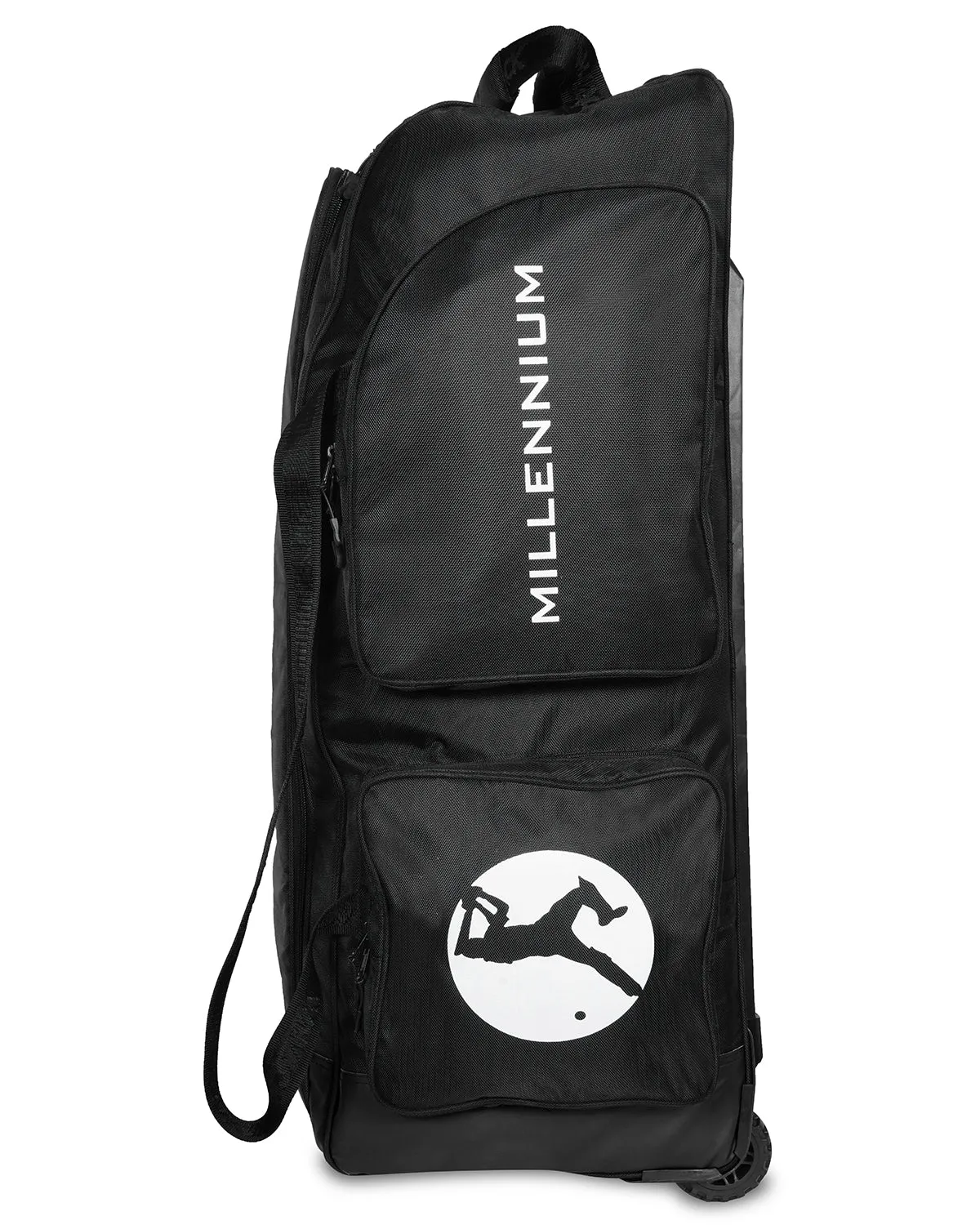 WHACK Millennium Stand Up Cricket Kit Bag - Wheelie - Large - Black