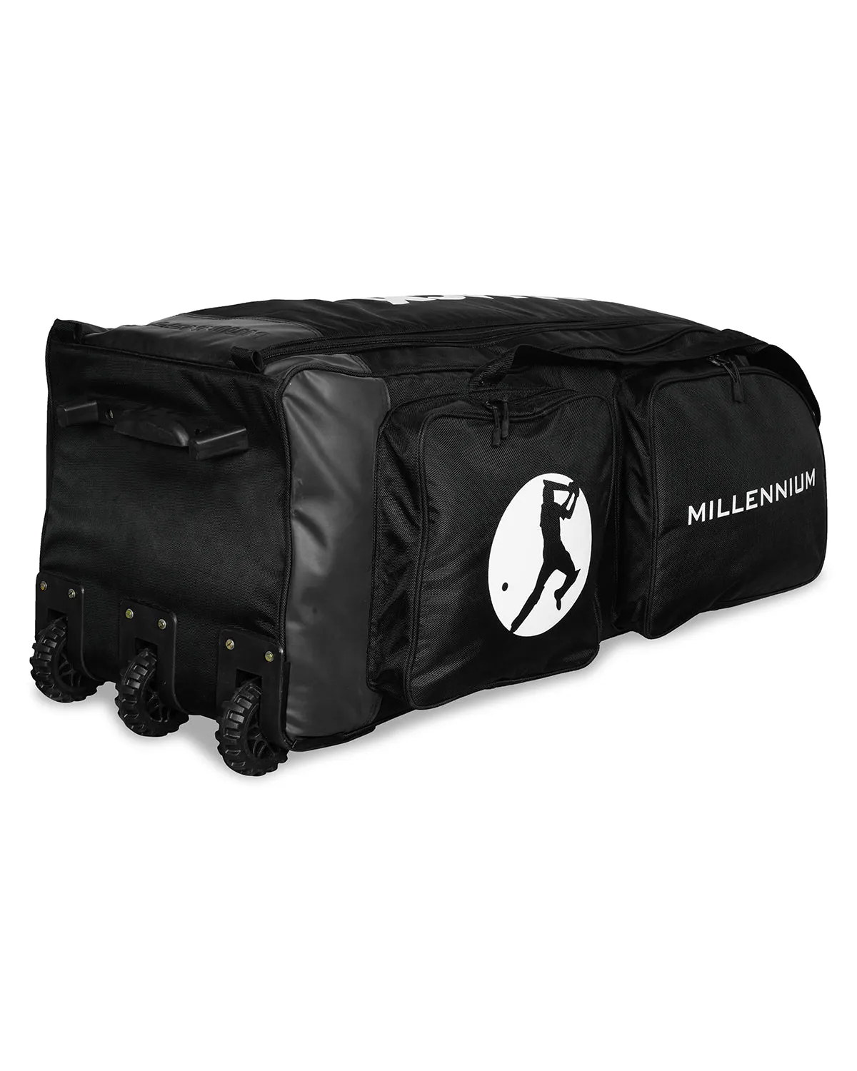 WHACK Millennium Stand Up Cricket Kit Bag - Wheelie - Large - Black