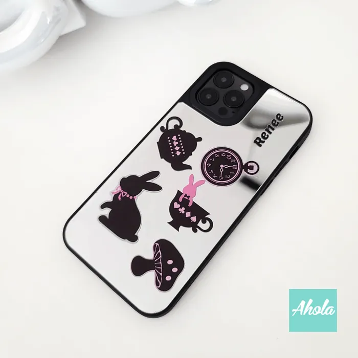 【Wonderland】Protective Mirror Phone Case 全包邊鏡面名字電話殼