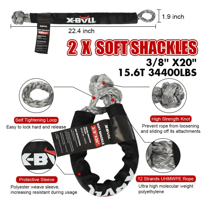 X-Bull Kinetic Recovery Rope Kit