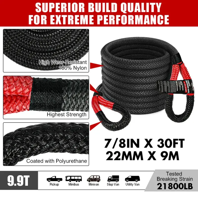 X-Bull Kinetic Recovery Rope Kit