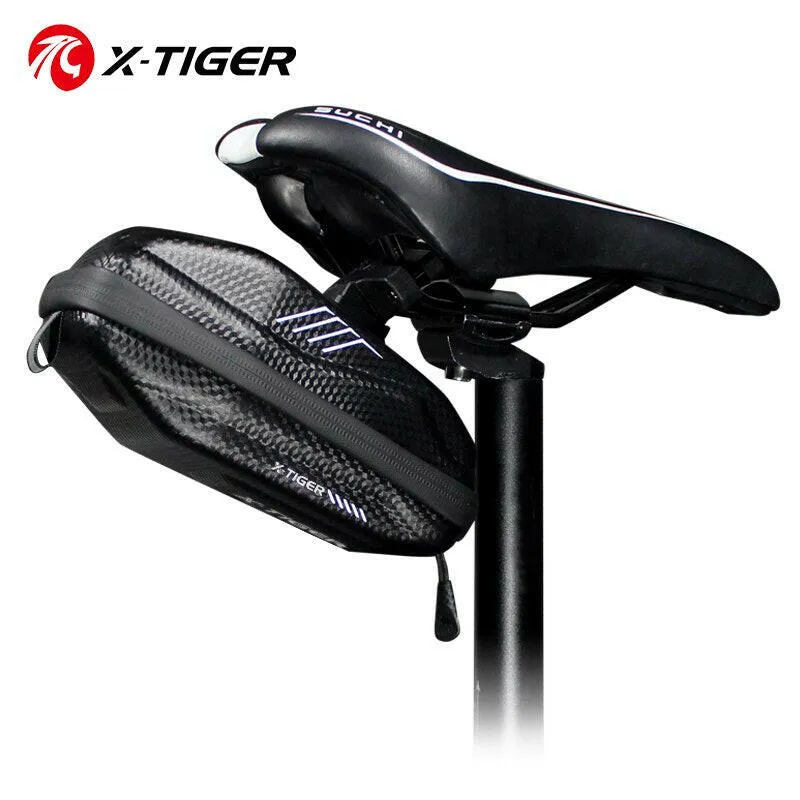 X-TIGER Bicycle Bag Frame Front Top Tube Cycling Bag Rainproof Portable 1L Capatity MTB Bike Accessories PU Shell Pouch Bike Bag