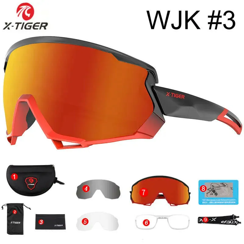 X-TIGER Polarized Sports Cycling Glasses Women’s & Men's sunglasses Road UV400 Cycling Eyewear Mountain Bike Bicycle Mtb Goggle