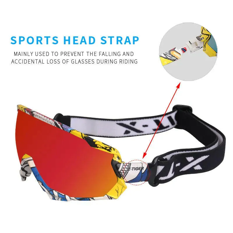 X-TIGER Polarized Sports Cycling Glasses Women’s & Men's sunglasses Road UV400 Cycling Eyewear Mountain Bike Bicycle Mtb Goggle