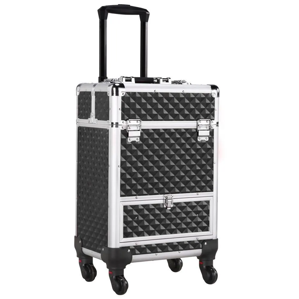 Yaheetech Aluminum Cosmetic Case 22 Inch