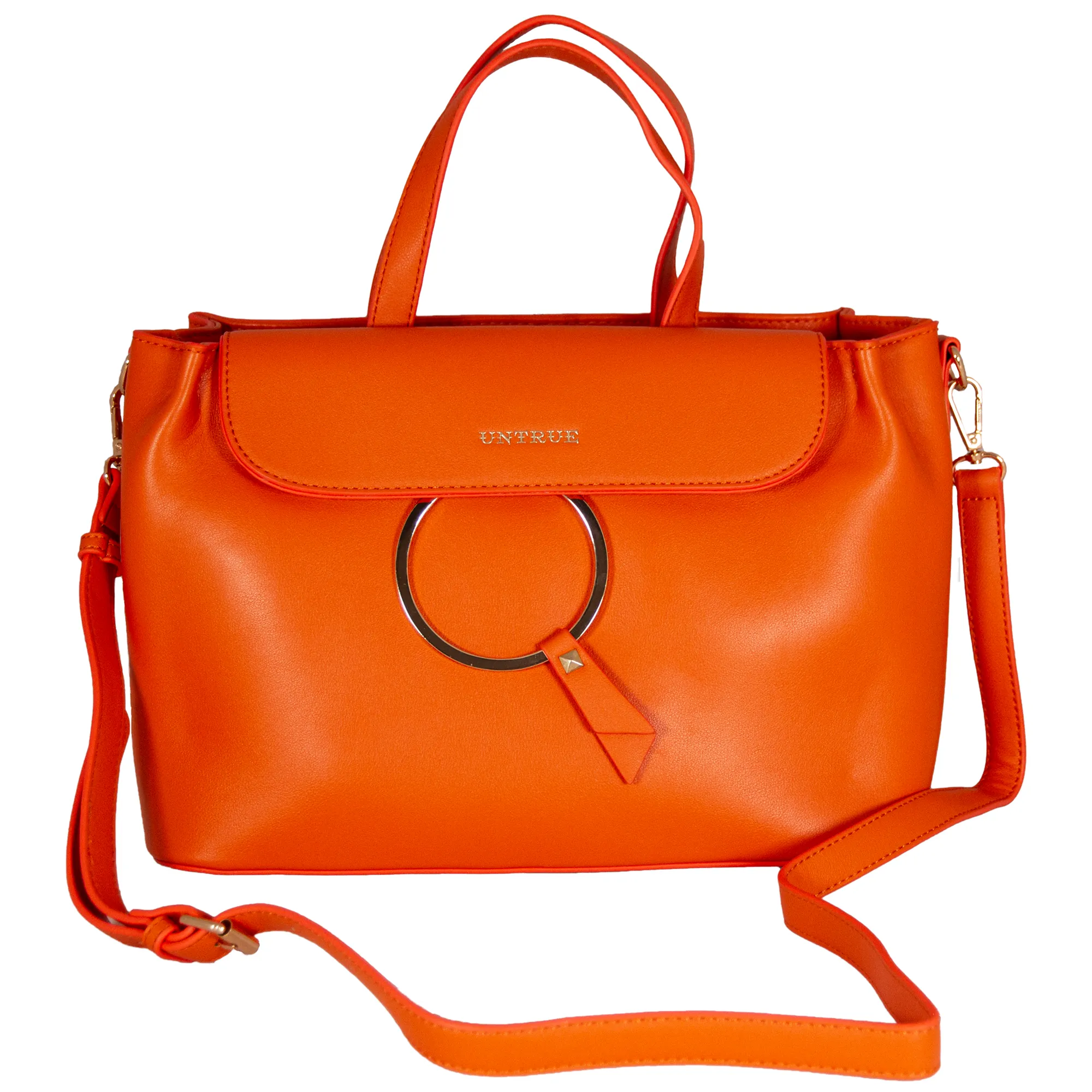 Z5B2 Women’s Charm Handbag - Orange